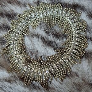 Vintage 1950s Rhinstone Stretch Bracelet